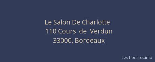 Le Salon De Charlotte