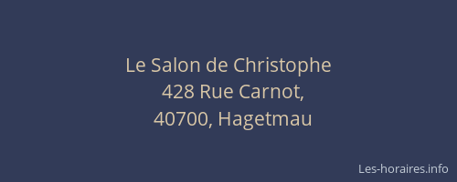 Le Salon de Christophe