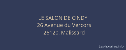 LE SALON DE CINDY
