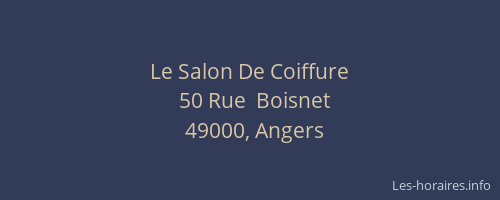 Le Salon De Coiffure