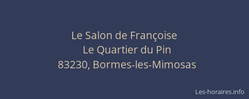 Le Salon de Françoise