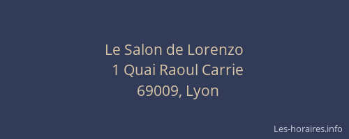 Le Salon de Lorenzo