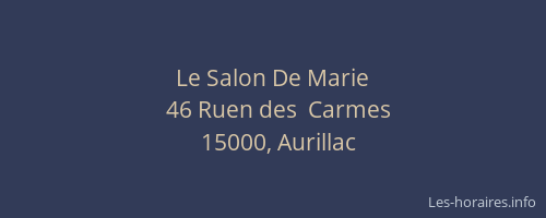 Le Salon De Marie