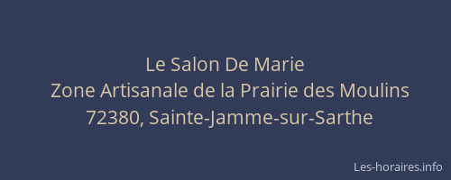 Le Salon De Marie