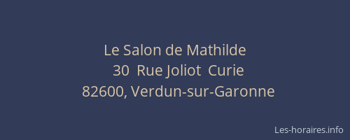 Le Salon de Mathilde