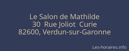 Le Salon de Mathilde