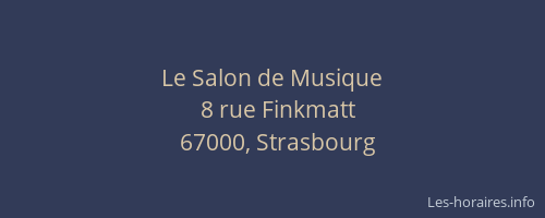 Le Salon de Musique
