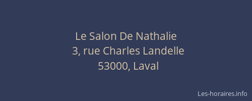 Le Salon De Nathalie