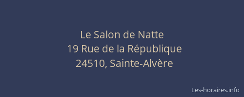 Le Salon de Natte