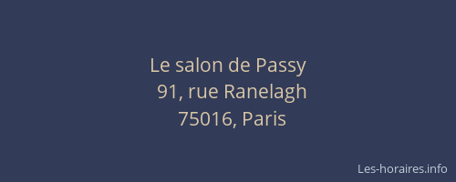 Le salon de Passy