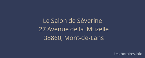 Le Salon de S&eacute;verine