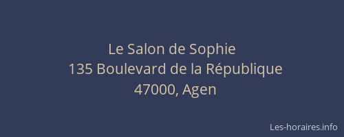 Le Salon de Sophie