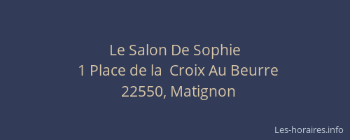 Le Salon De Sophie