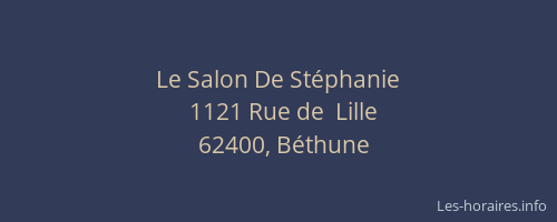 Le Salon De Stéphanie