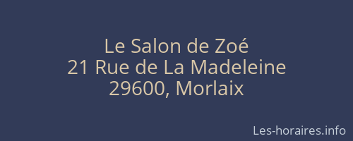 Le Salon de Zoé