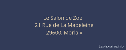 Le Salon de Zo&eacute;