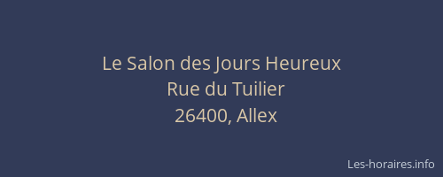 Le Salon des Jours Heureux