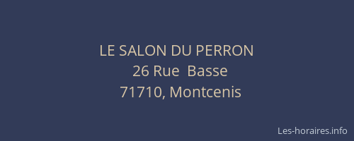 LE SALON DU PERRON