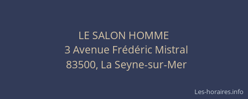 LE SALON HOMME