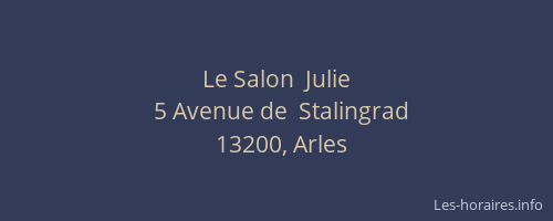 Le Salon  Julie