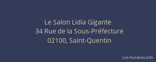 Le Salon Lidia Gigante