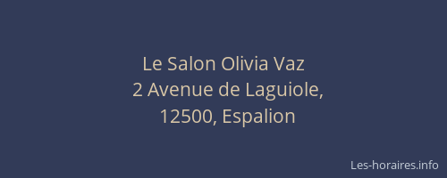 Le Salon Olivia Vaz