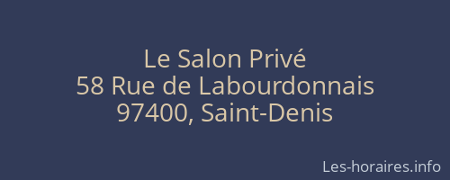 Le Salon Privé