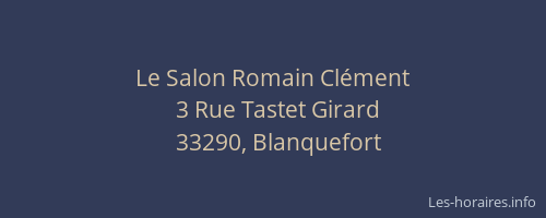 Le Salon Romain Clément