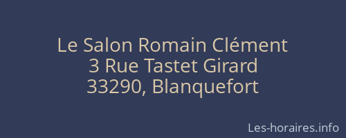Le Salon Romain Clément