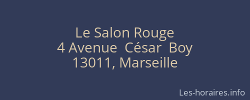 Le Salon Rouge