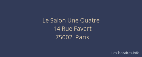 Le Salon Une Quatre