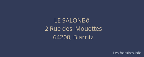 LE SALONBô