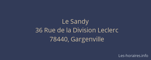 Le Sandy
