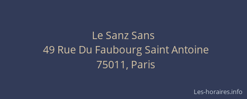 Le Sanz Sans