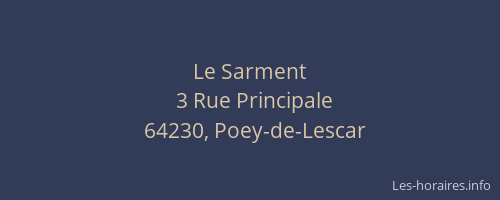 Le Sarment