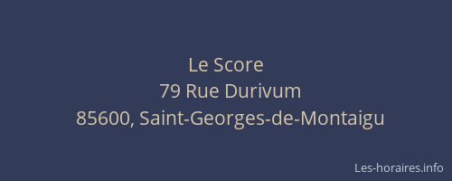Le Score