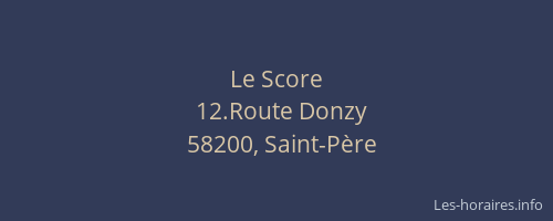 Le Score