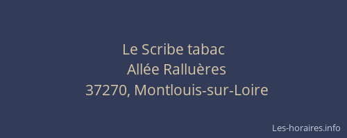 Le Scribe tabac