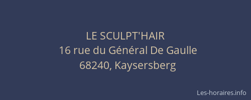 LE SCULPT'HAIR