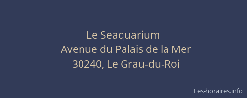 Le Seaquarium