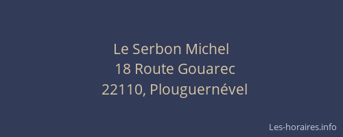 Le Serbon Michel