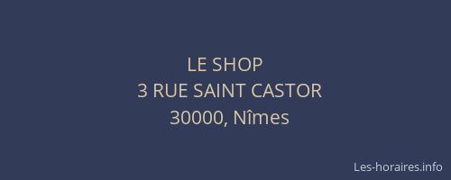 LE SHOP