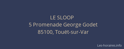 LE SLOOP