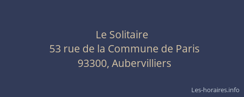 Le Solitaire