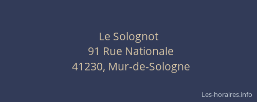 Le Solognot