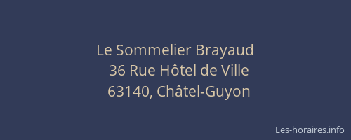 Le Sommelier Brayaud