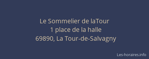 Le Sommelier de laTour