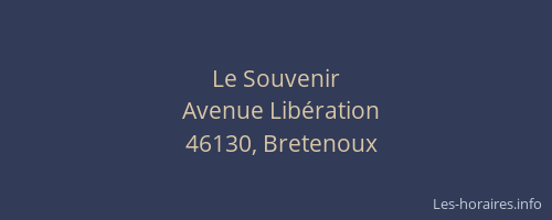 Le Souvenir