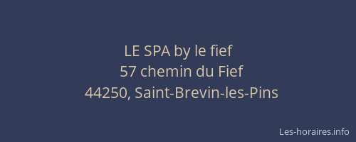 LE SPA by le fief