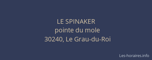 LE SPINAKER